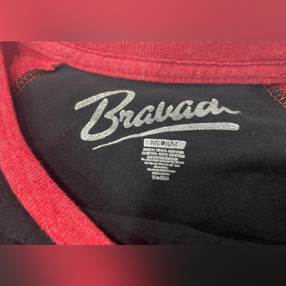 Guns n Roses Shirt Adults Medium Black Red Graphic Raglan Band Music Tee Mens - Picture 2 of 2